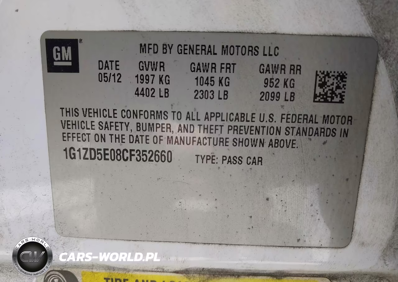 2012 Chevrolet Malibu 2Lt VIN:1G1ZD5E08CF352660 - 9