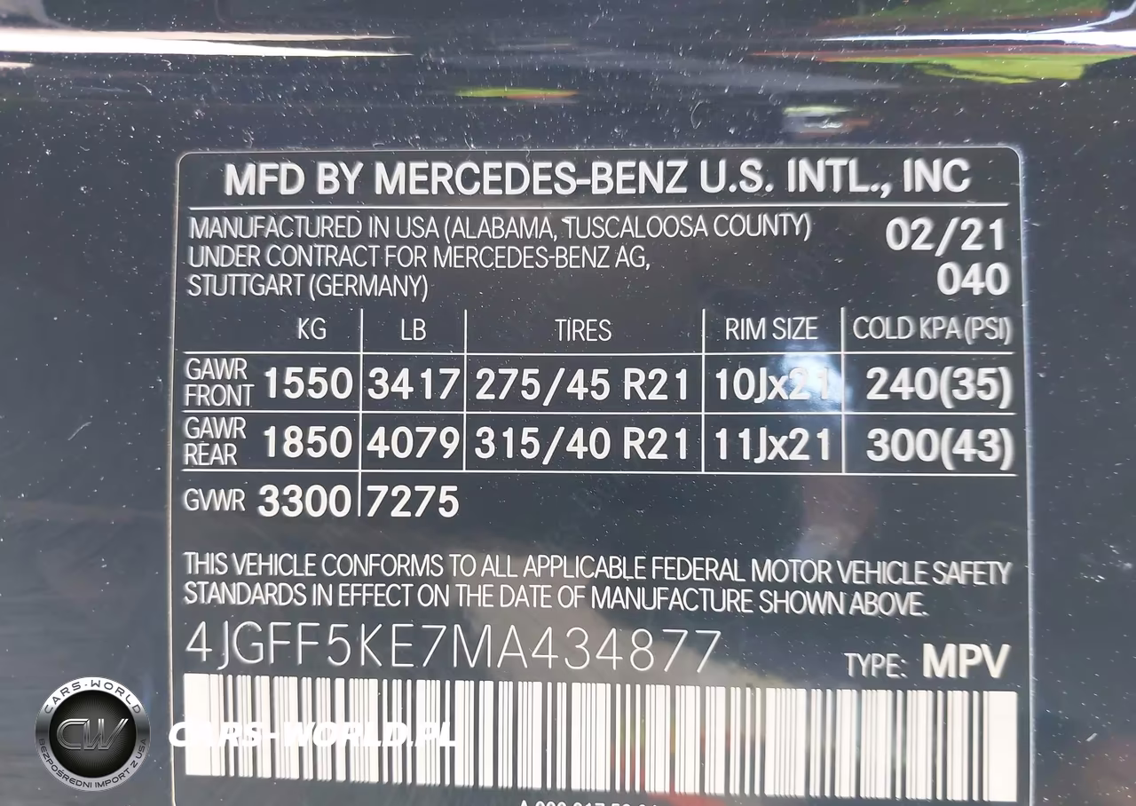 2021 Mercedes-Benz Gls 450 4Matic VIN:4JGFF5KE7MA434877 - 9