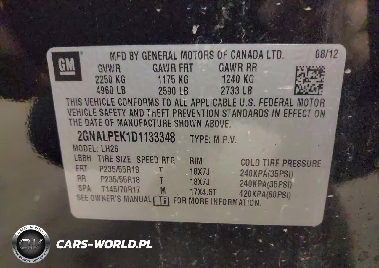 2013 Chevrolet Equinox 2Lt VIN:2GNALPEK1D1133348 - 9