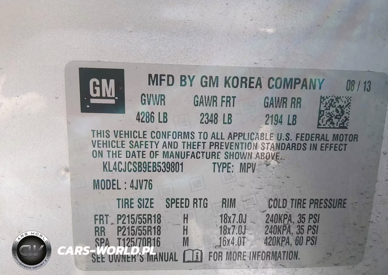 2014 Buick Encore Leather VIN:KL4CJCSB9EB539801 - 9
