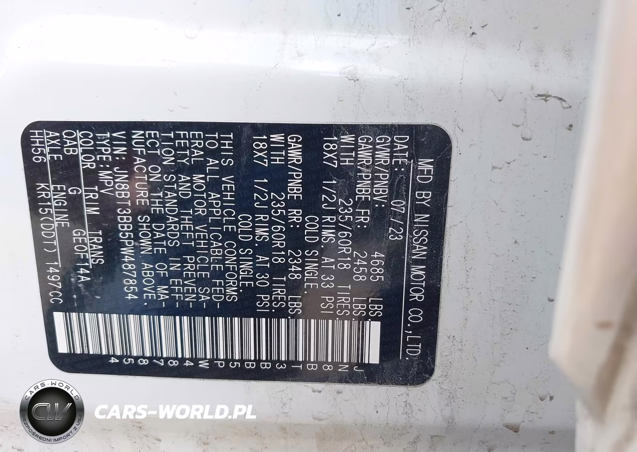 2023 NISSAN ROGUE SV VIN:JN8BT3BB5PW487854 - 9