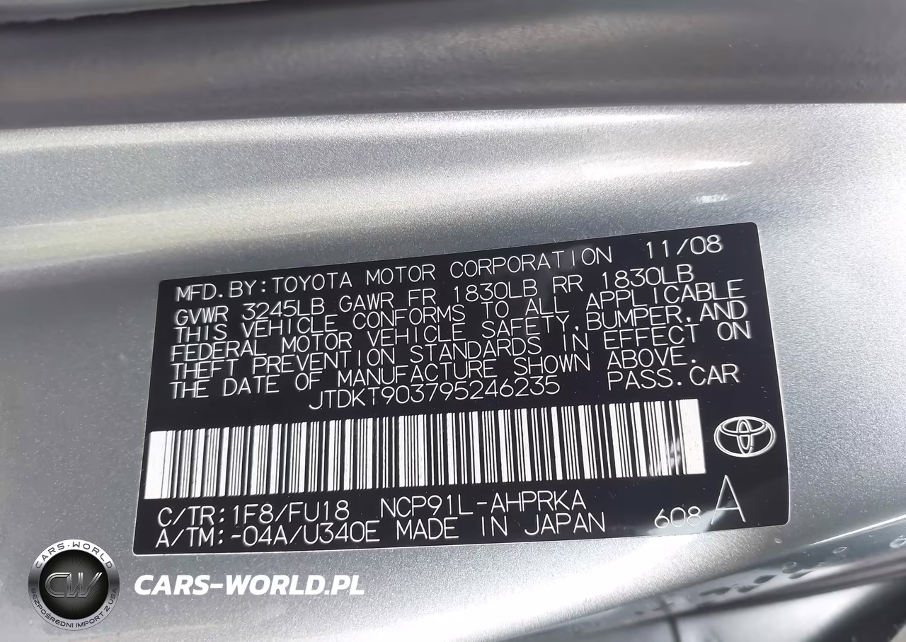 2009 Toyota Yaris VIN:JTDKT903795246235 - 9