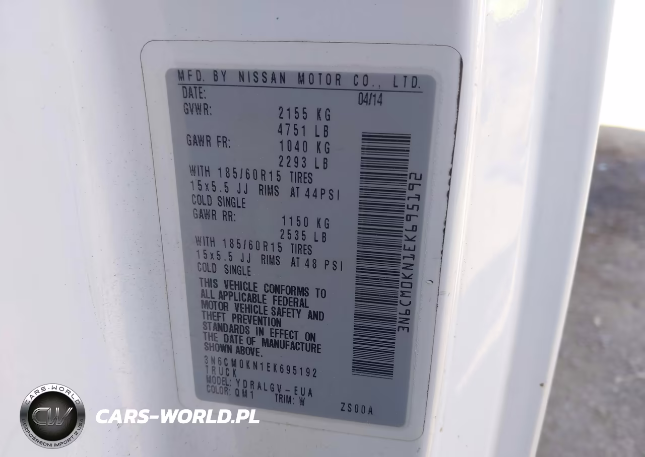 2014 Nissan Nv200 Sv VIN:3N6CM0KN1EK695192 - 9