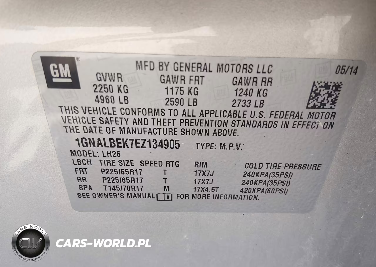 2014 Chevrolet Equinox 1Lt VIN:1GNALBEK7EZ134905 - 9