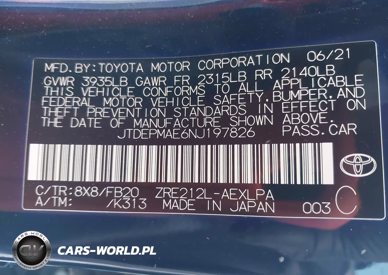 2022 Toyota Corolla Le VIN:JTDEPMAE6NJ197826 - 9