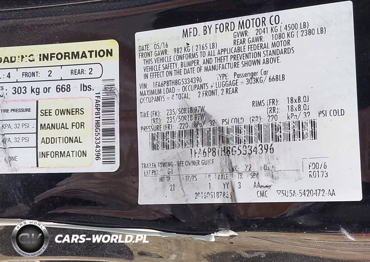 2016 Ford Mustang Ecoboost VIN:1FA6P8TH8G5334396 - 9