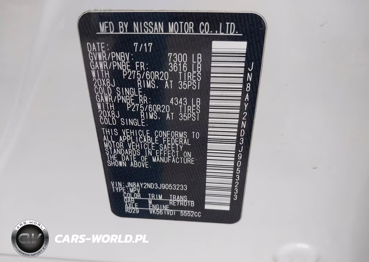 2018 Nissan Armada Platinum VIN:JN8AY2ND3J9053233 - 9