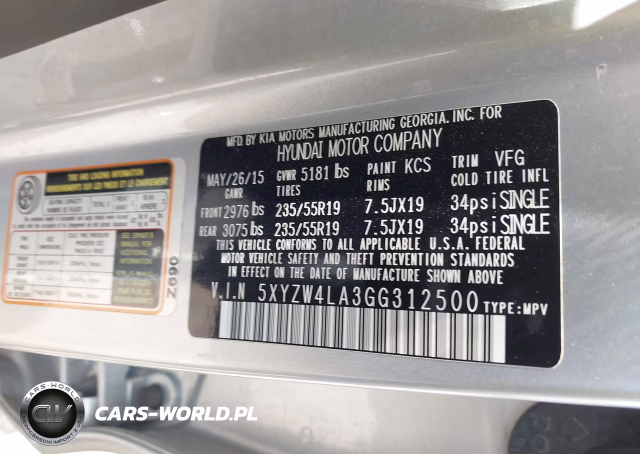 2016 Hyundai Santa Fe Sport 2.0L Turbo VIN:5XYZW4LA3GG312500 - 9