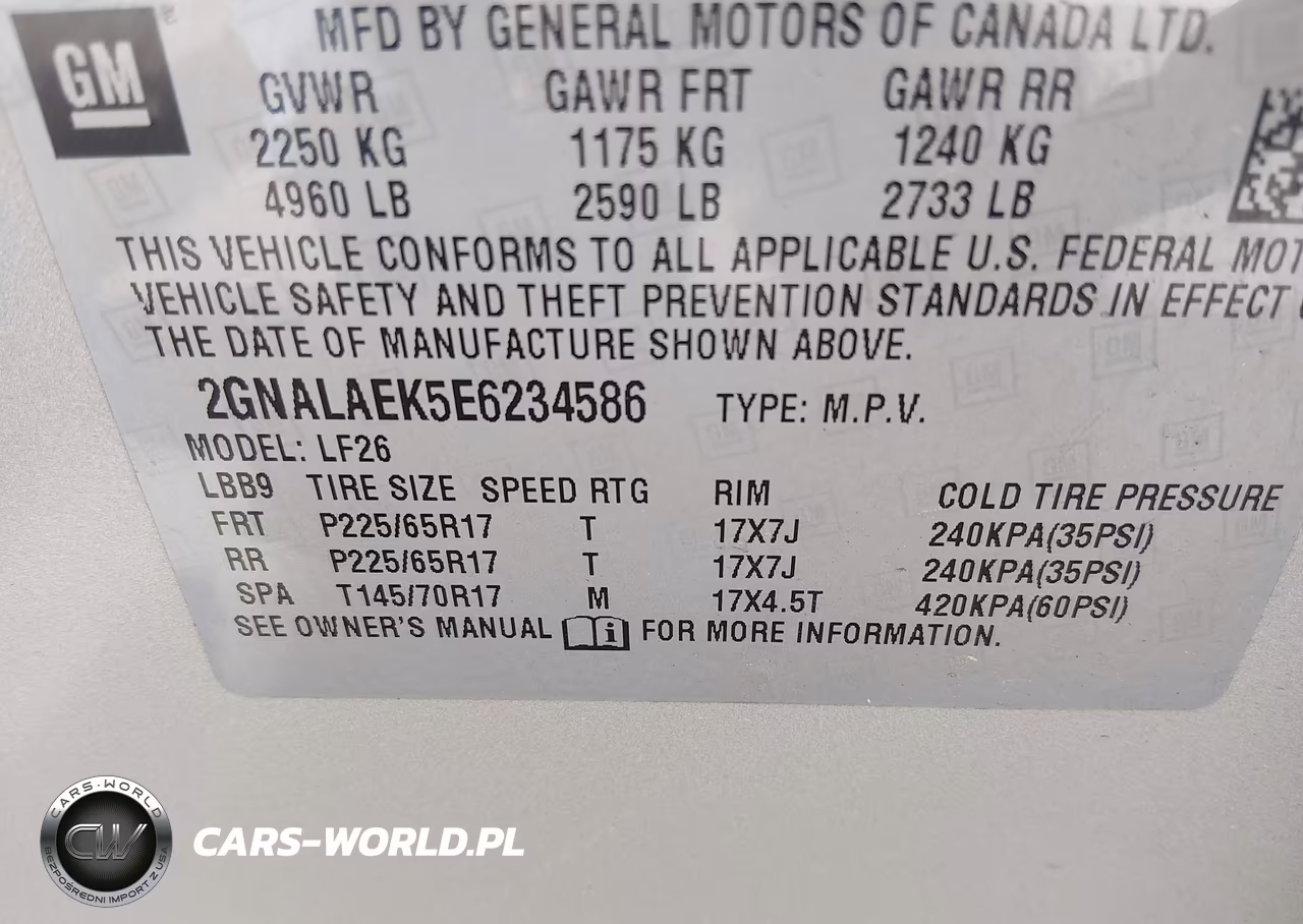 2014 Chevrolet Equinox Ls VIN:2GNALAEK5E6234586 - 9