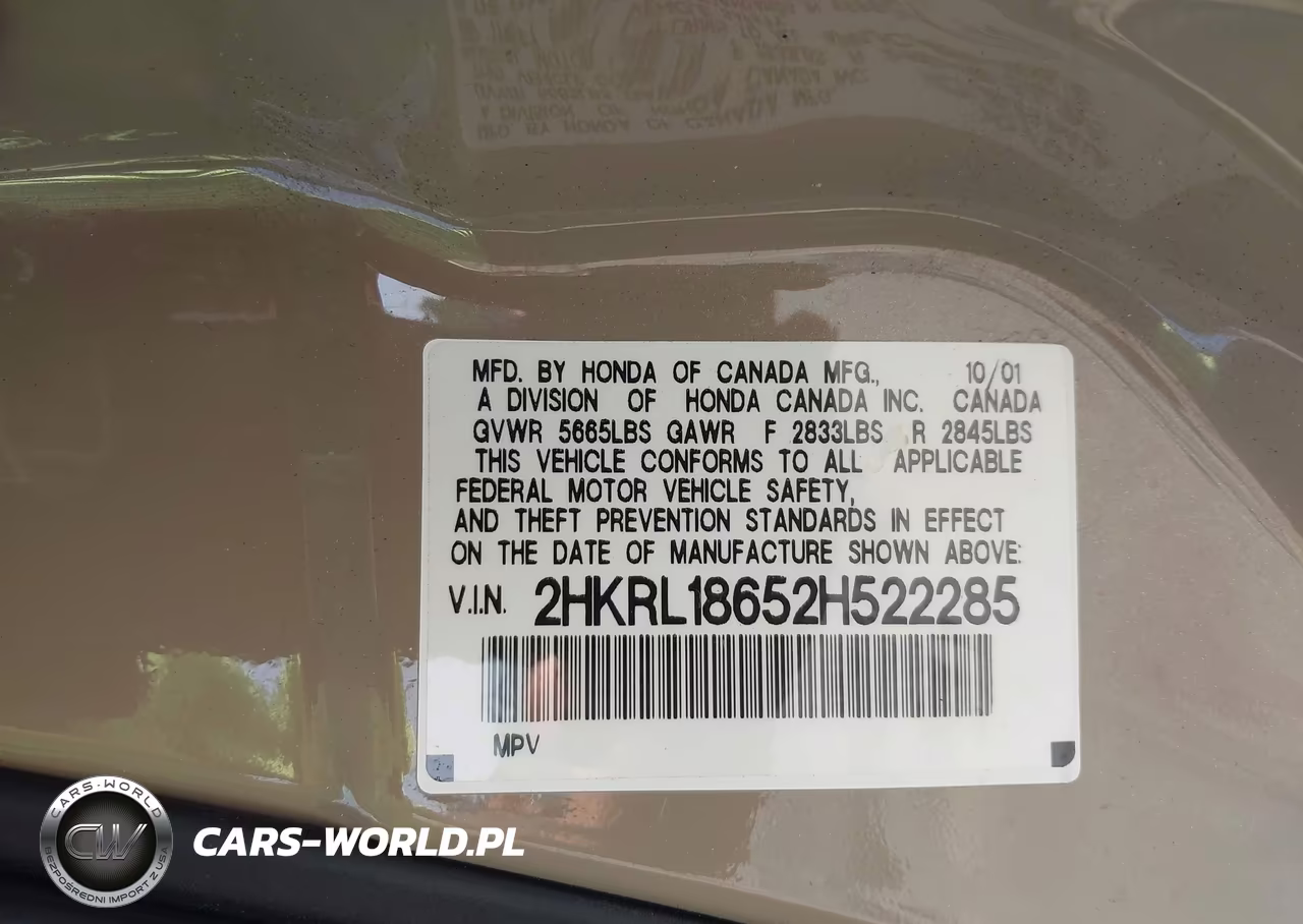 2002 Honda Odyssey Ex VIN:2HKRL18652H522285 - 9