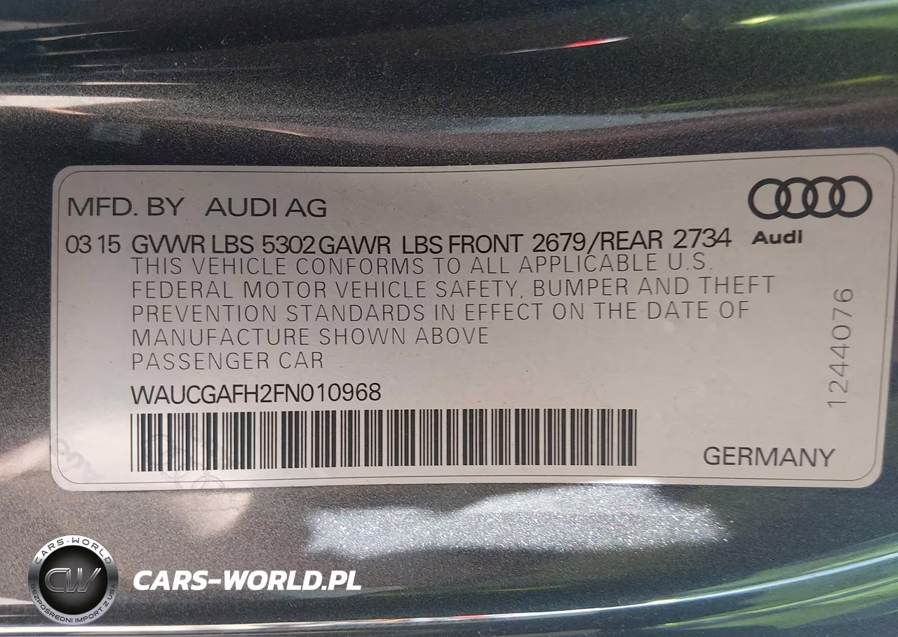 2015 Audi S5 3.0T Premium Plus VIN:WAUCGAFH2FN010968 - 9