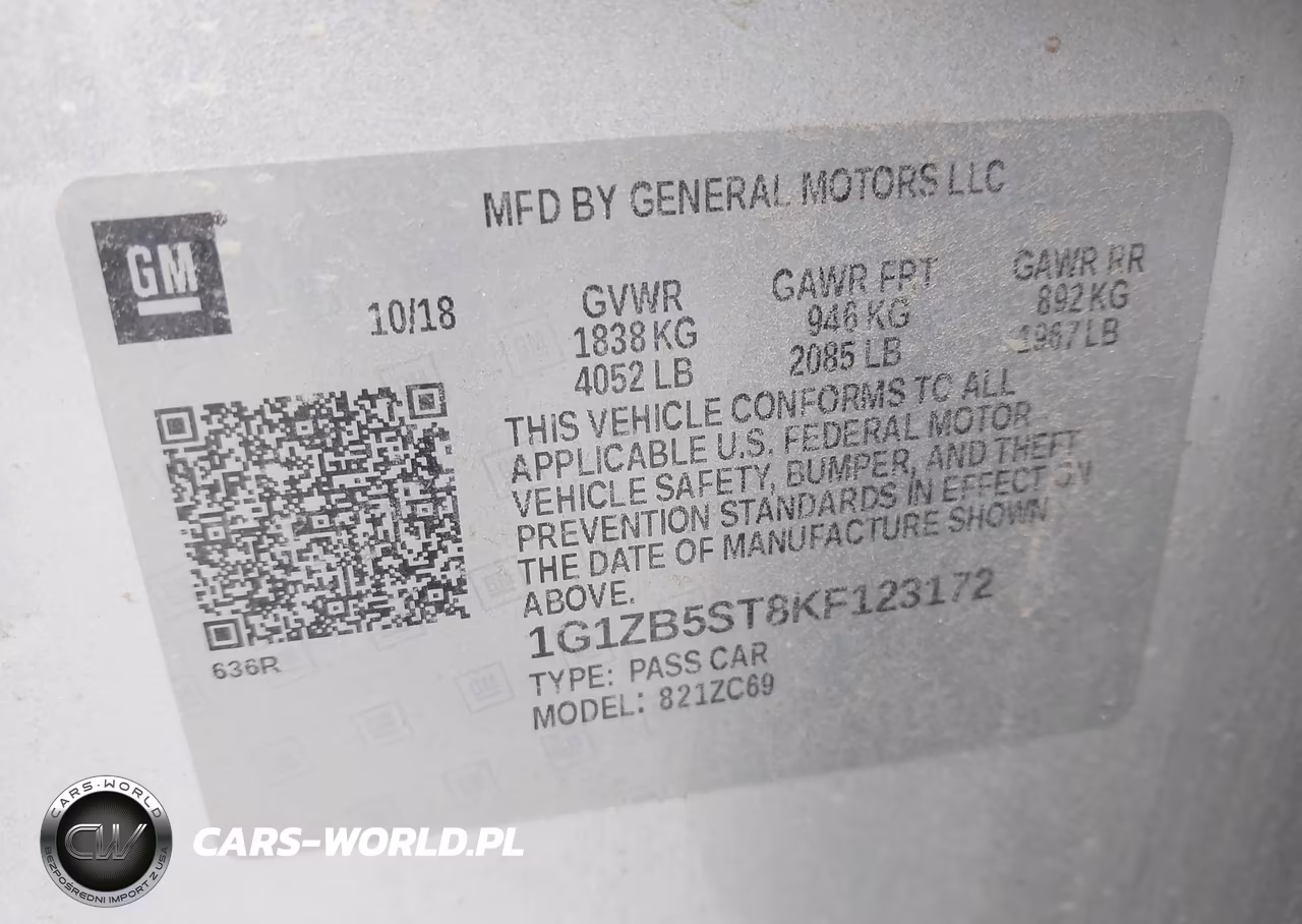 2019 Chevrolet Malibu 1Ls VIN:1G1ZB5ST8KF123172 - 9
