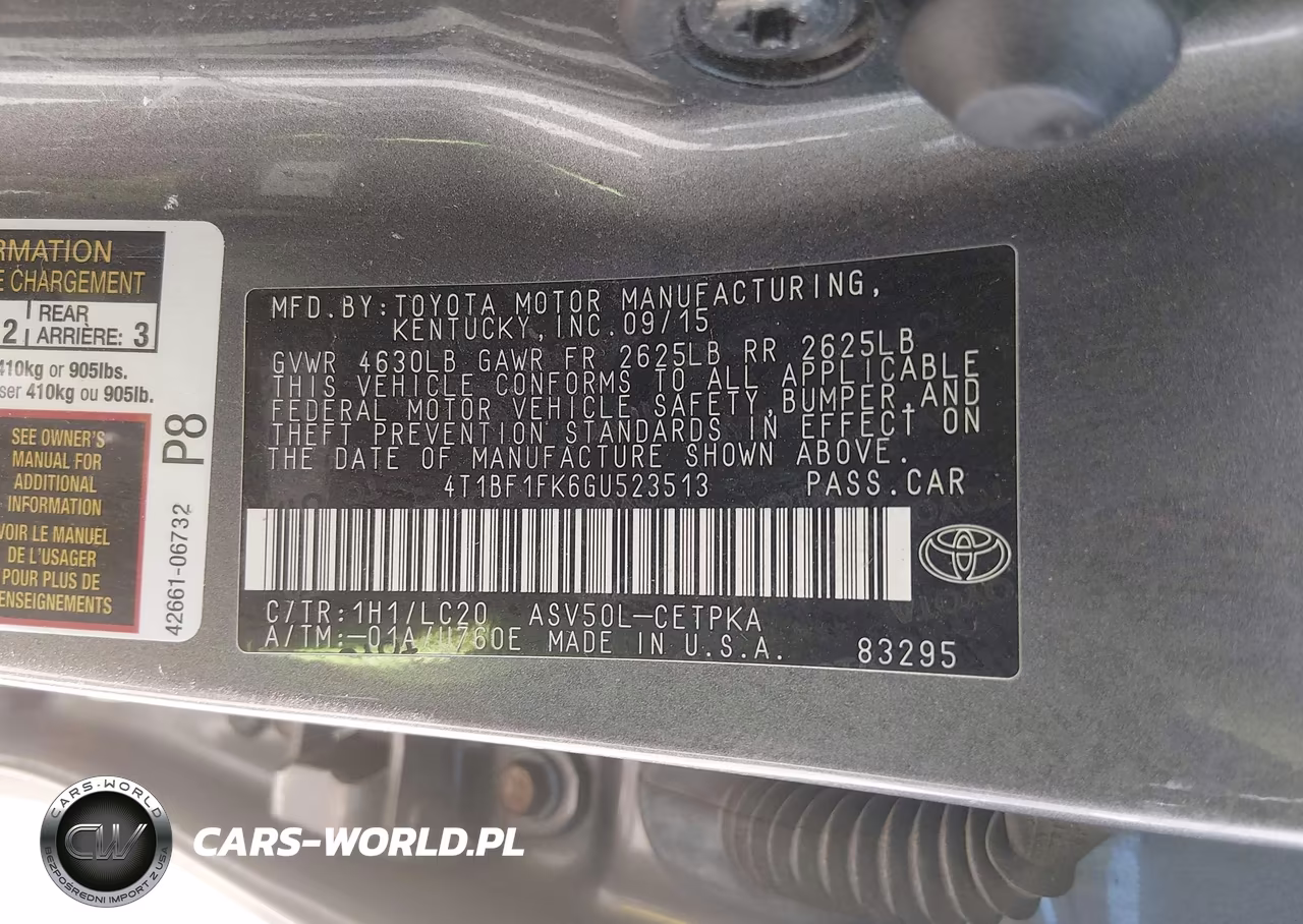 2016 Toyota Camry Xse VIN:4T1BF1FK6GU523513 - 9