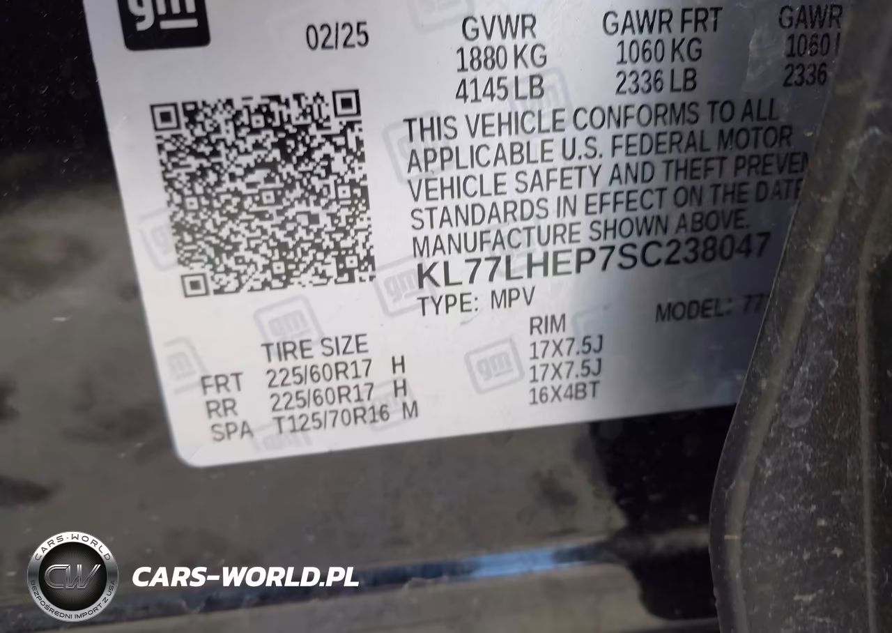 2025 Chevrolet Trax Fwd Lt VIN:KL77LHEP7SC238047 - 9