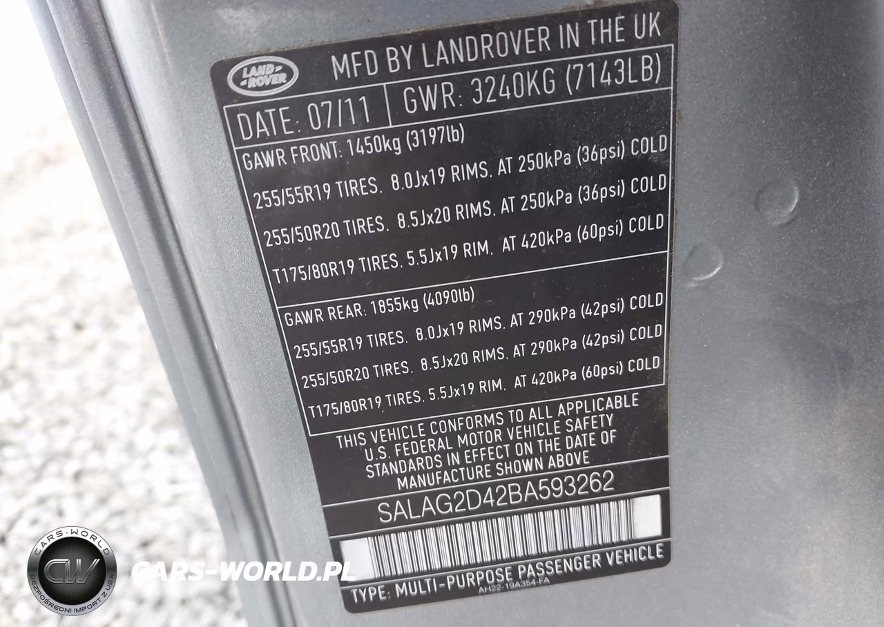2011 Land Rover Lr4 VIN:SALAG2D42BA593262 - 9