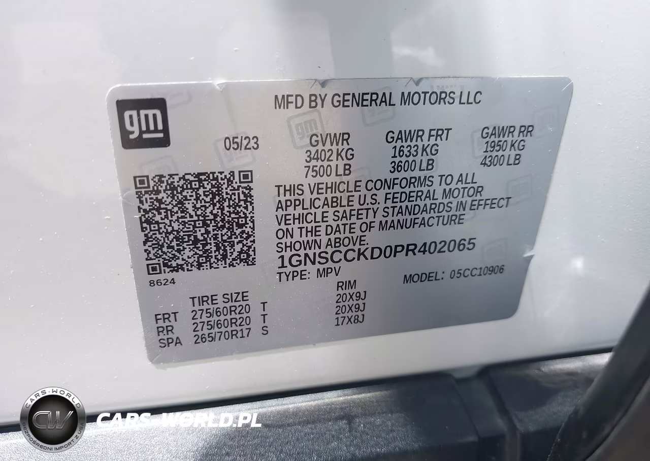 2023 Chevrolet Suburban 2Wd Lt VIN:1GNSCCKD0PR402065 - 9