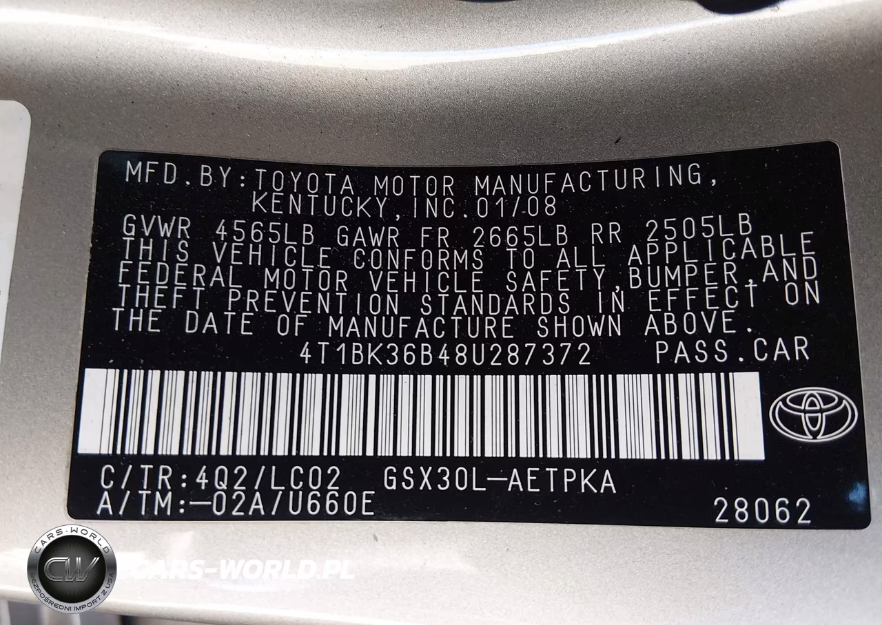 2008 Toyota Avalon Limited VIN:4T1BK36B48U287372 - 9