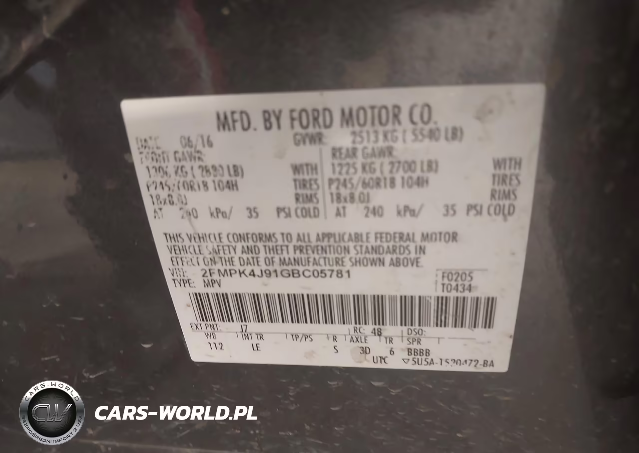 2016 Ford Edge Sel VIN:2FMPK4J91GBC05781 - 9