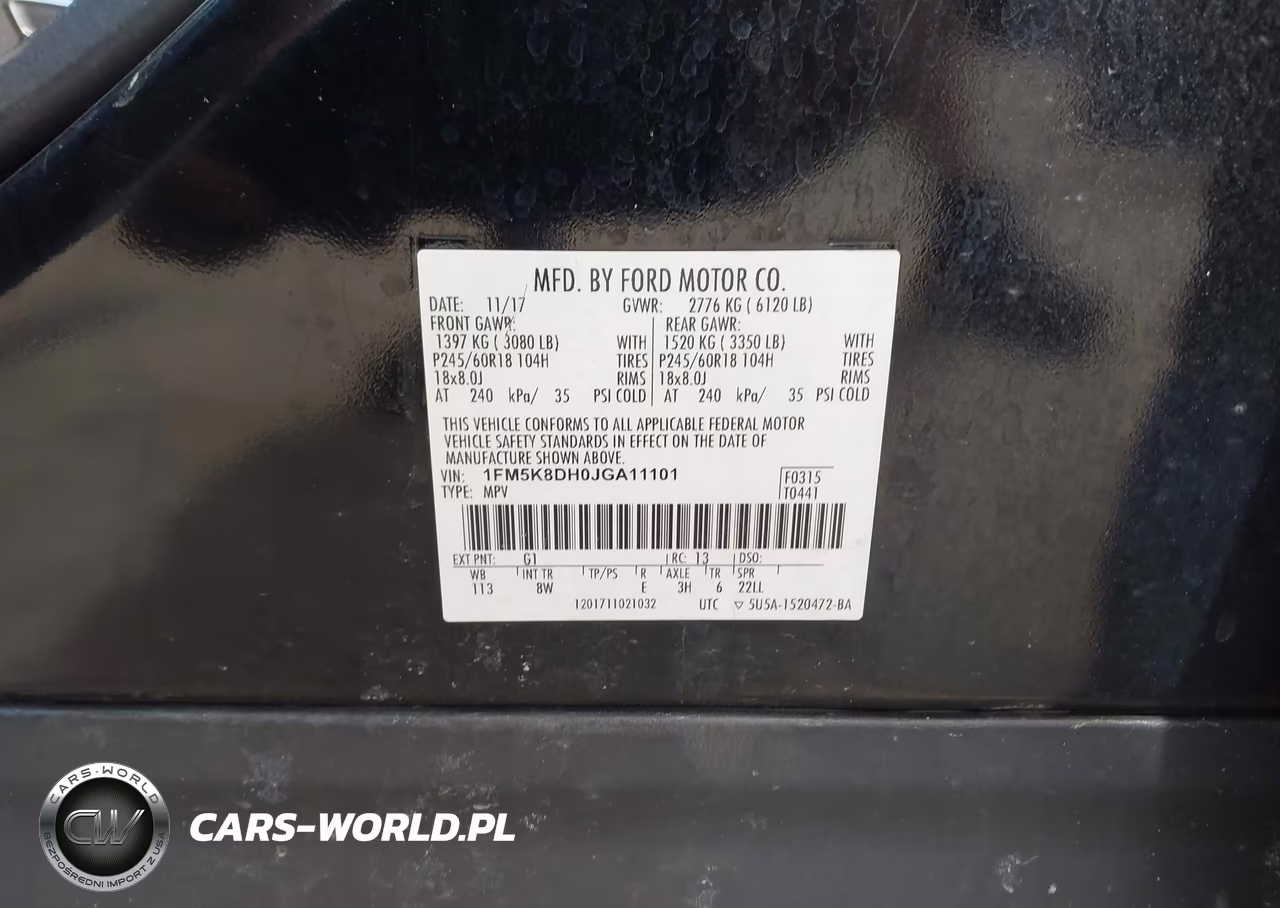 2018 Ford Explorer Xlt VIN:1FM5K8DH0JGA11101 - 9