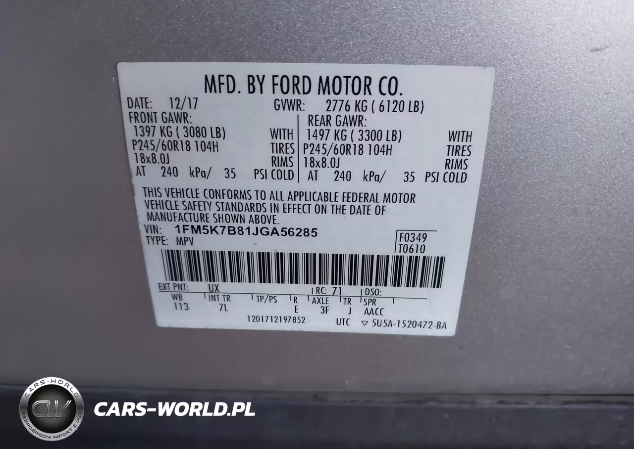2018 Ford Explorer VIN:1FM5K7B81JGA56285 - 9