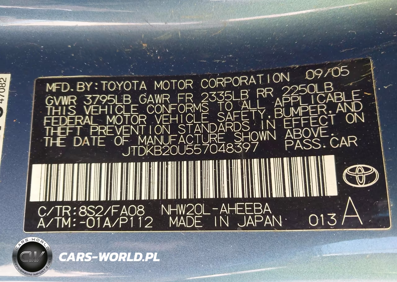2005 Toyota Prius VIN:JTDKB20U557048397 - 9