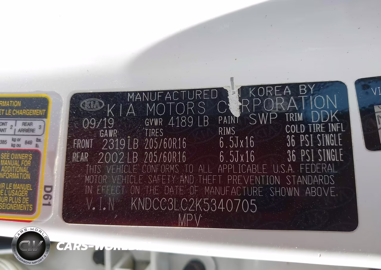 2019 Kia Niro Ex VIN:KNDCC3LC2K5340705 - 9
