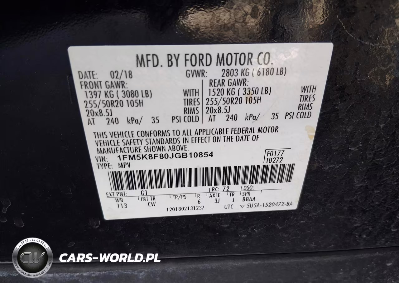 2018 Ford Explorer Limited VIN:1FM5K8F80JGB10854 - 9
