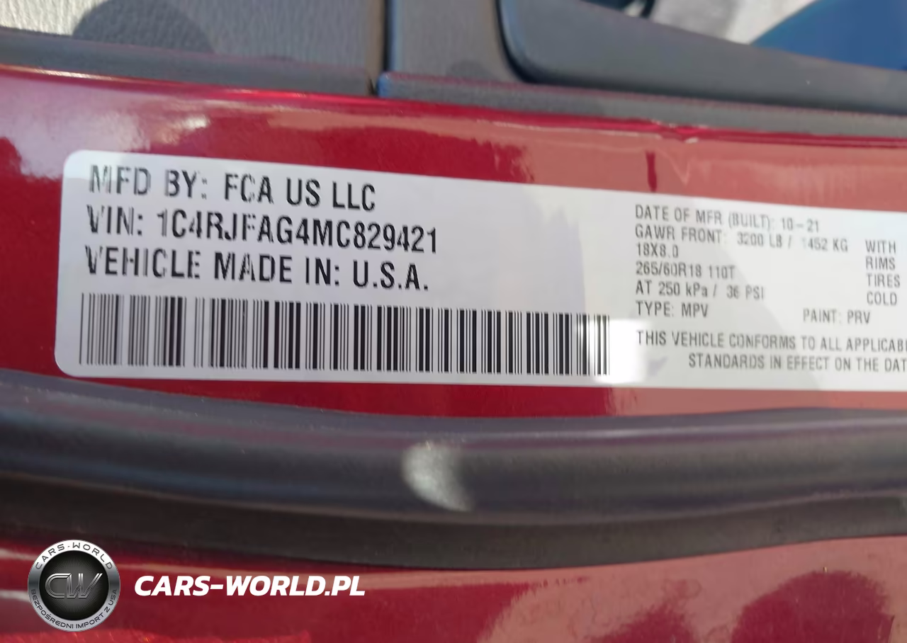 2021 Jeep Grand Cherokee Laredo X 4X4 VIN:1C4RJFAG4MC829421 - 9
