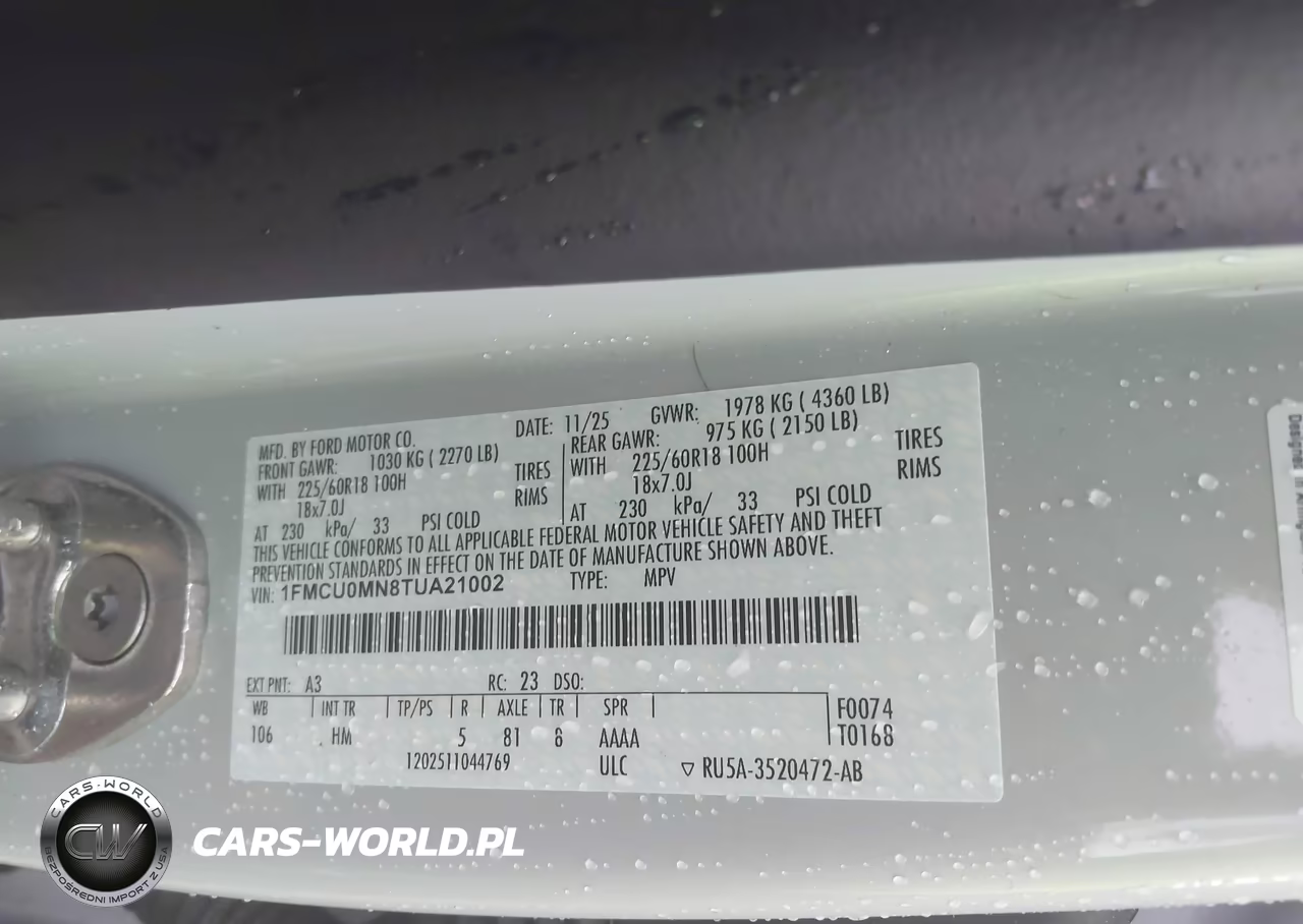 2026 Ford Escape St-Line VIN:1FMCU0MN8TUA21002 - 9