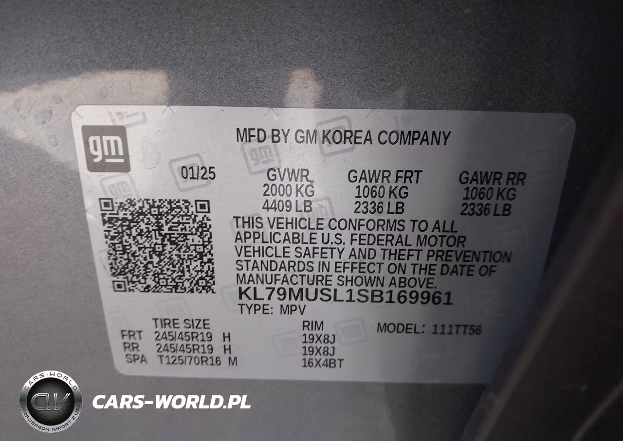 2025 Chevrolet Trailblazer Awd Rs VIN:KL79MUSL1SB169961 - 9