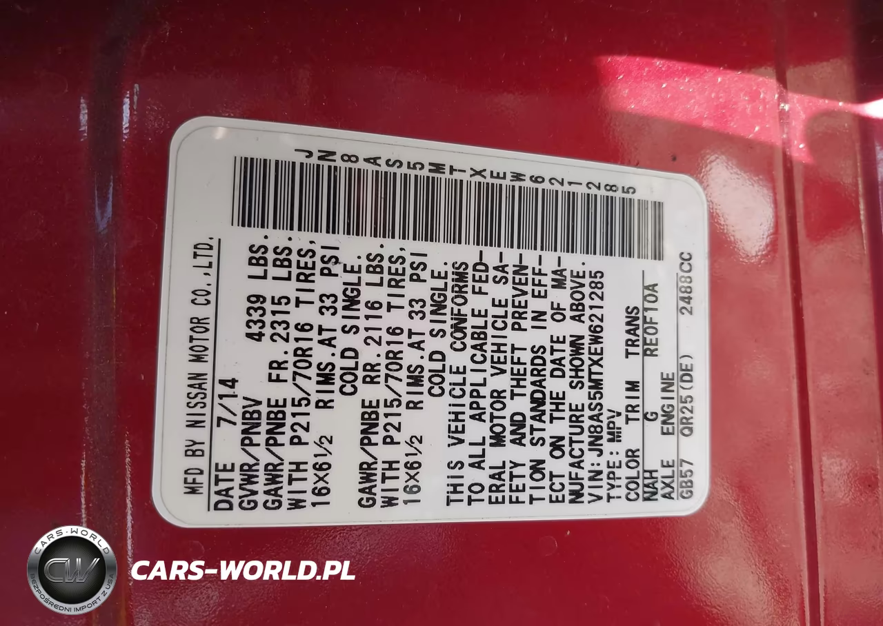 2014 Nissan Rogue Select S VIN:JN8AS5MTXEW621285 - 9