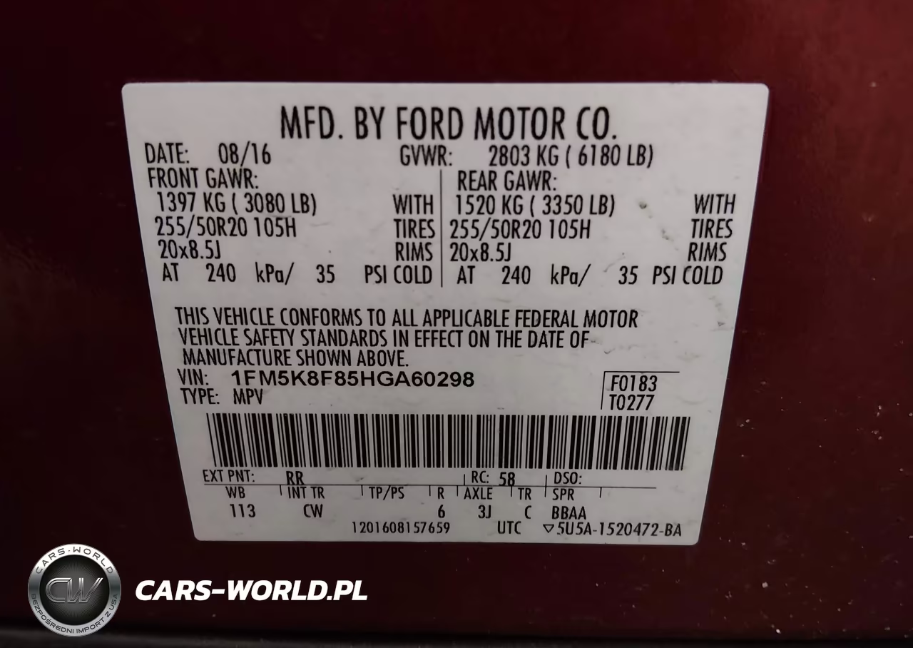 2017 Ford Explorer Limited VIN:1FM5K8F85HGA60298 - 9