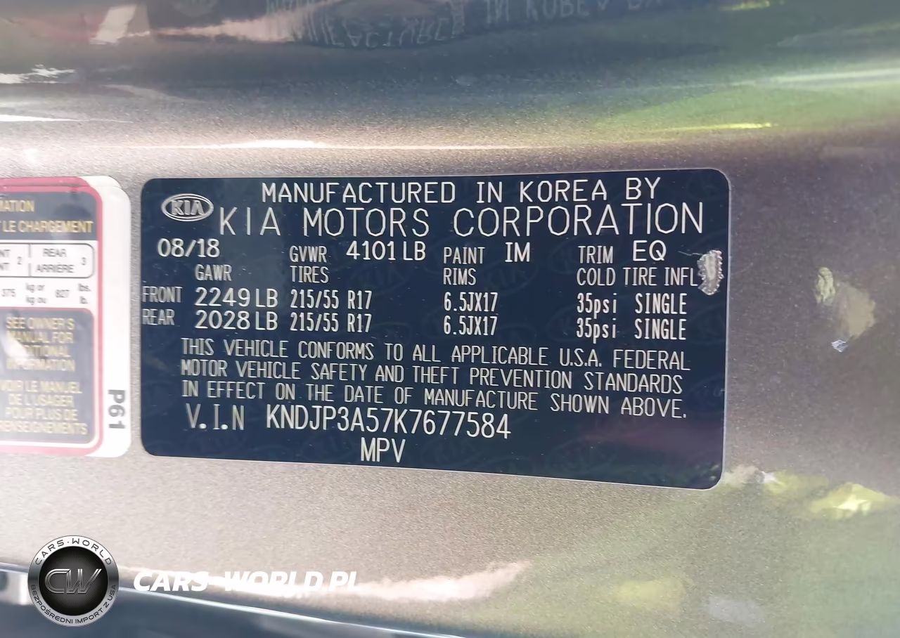 2019 Kia Soul + VIN:KNDJP3A57K7677584 - 9