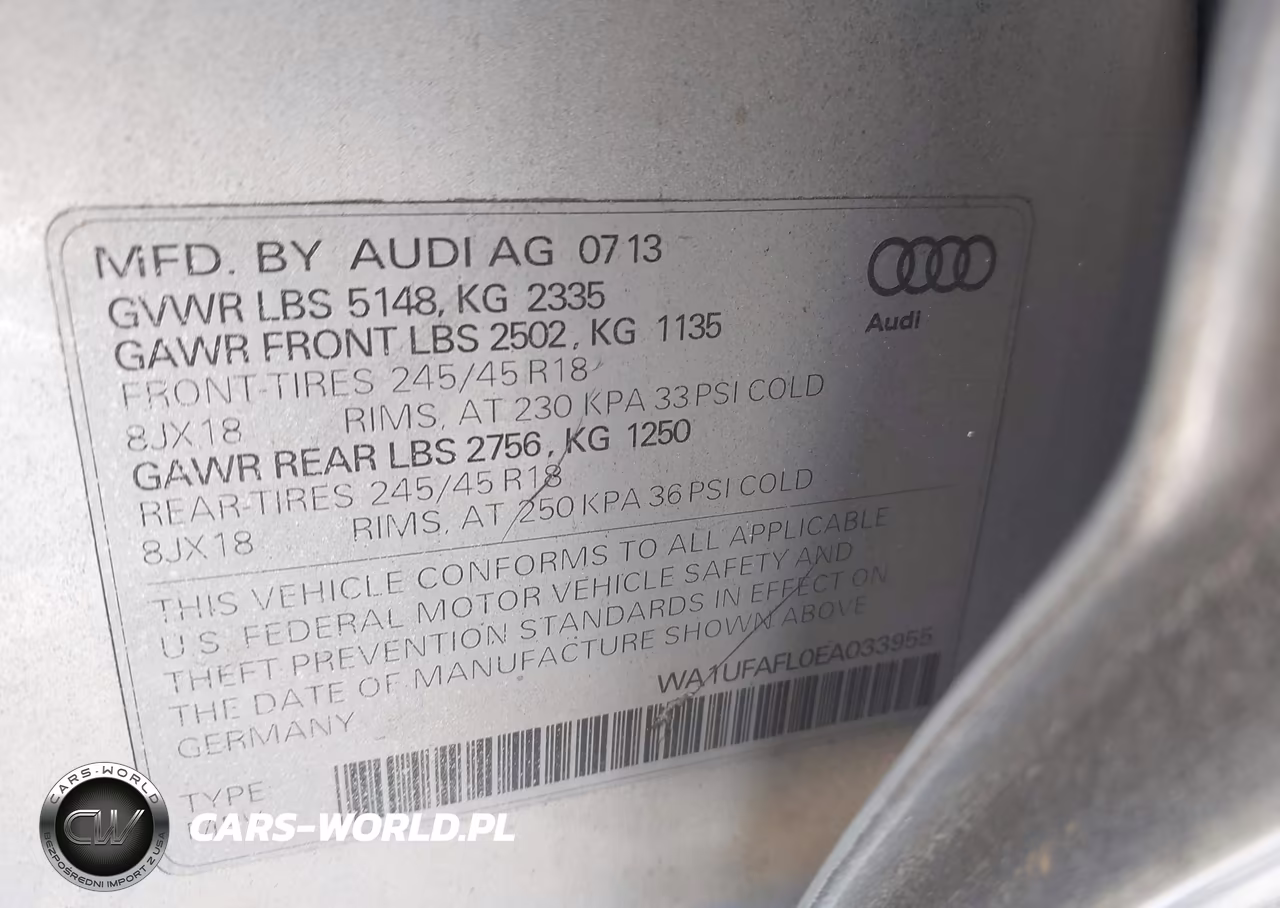 2014 Audi Allroad 2.0T Premium VIN:WA1UFAFL0EA033955 - 9
