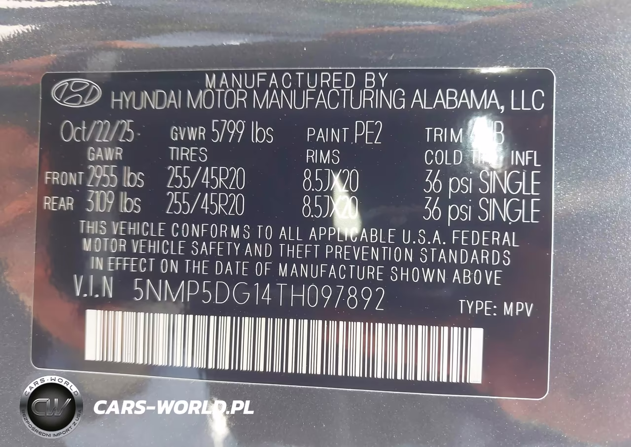 2026 Hyundai Santa Fe Hybrid Calligraphy VIN:5NMP5DG14TH097892 - 9