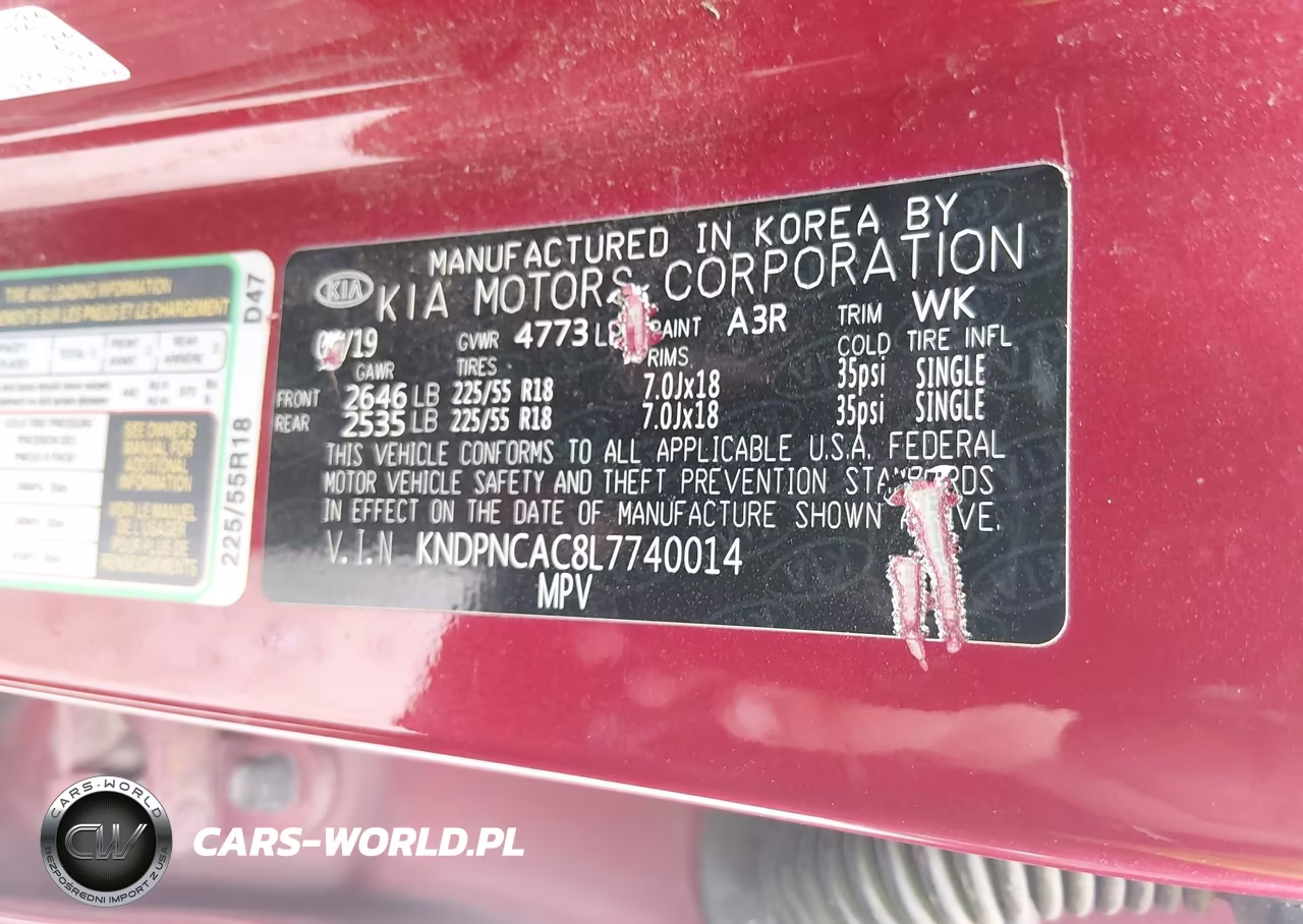2020 Kia Sportage Ex VIN:KNDPNCAC8L7740014 - 9