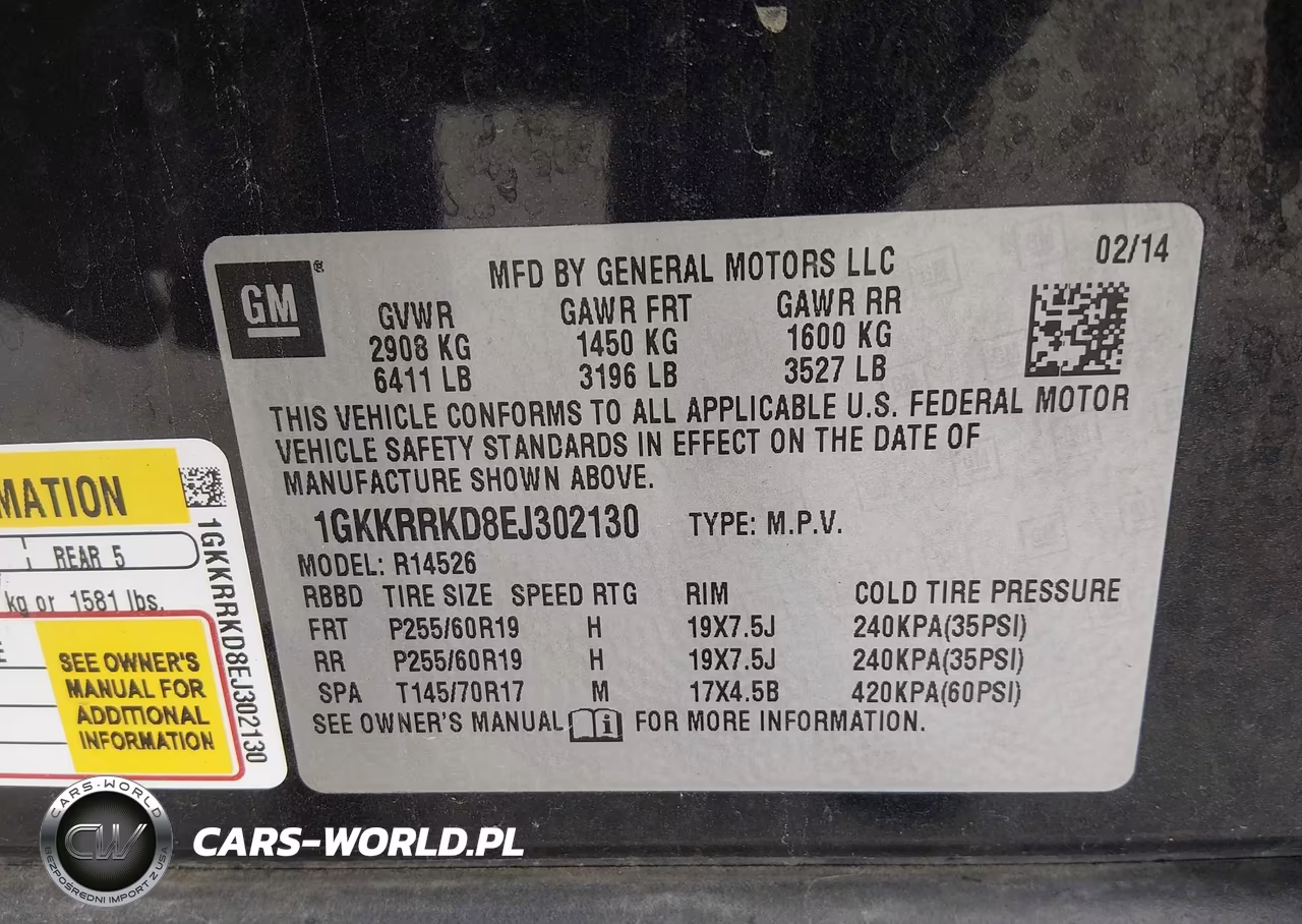 2014 GMC Acadia Slt-1 VIN:1GKKRRKD8EJ302130 - 9