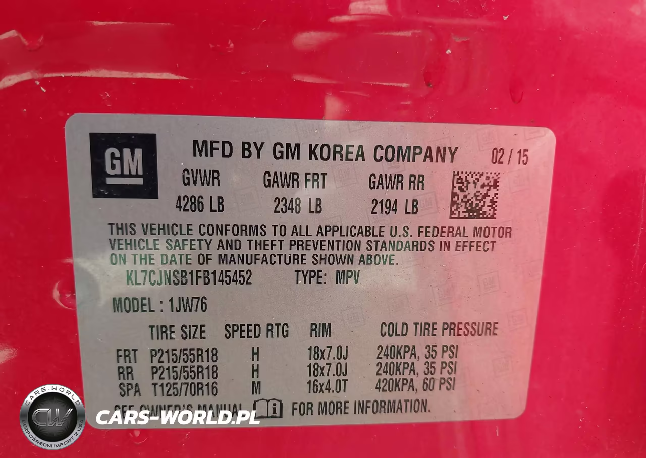 2015 Chevrolet Trax Ltz VIN:KL7CJNSB1FB145452 - 9