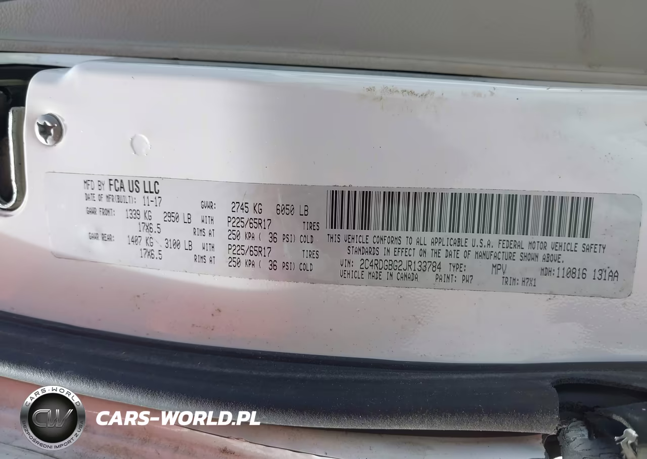 2018 Dodge Grand Caravan Se VIN:2C4RDGBG2JR133784 - 9