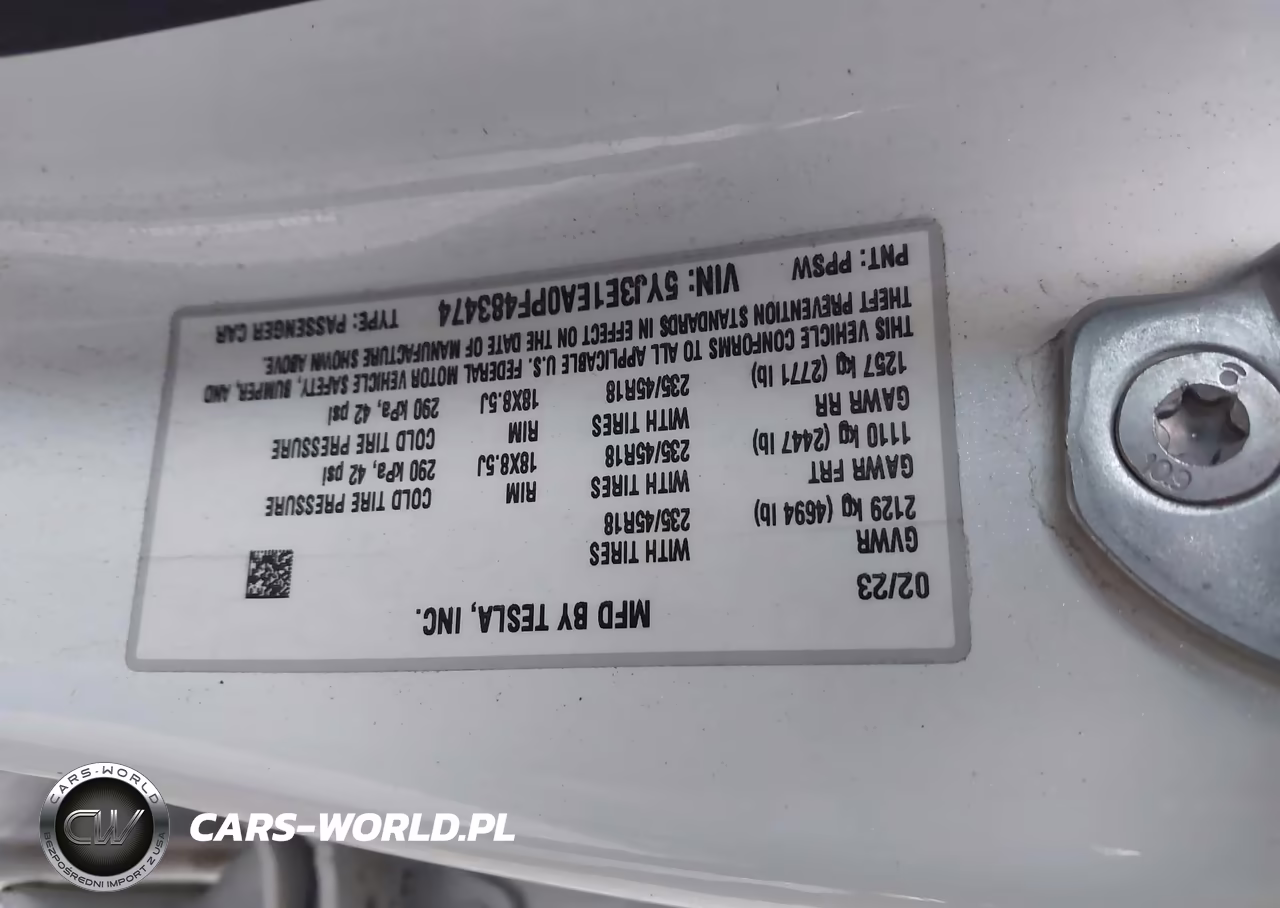 2023 Tesla Model 3 Rear-Wheel Drive VIN:5YJ3E1EA0PF483474 - 9