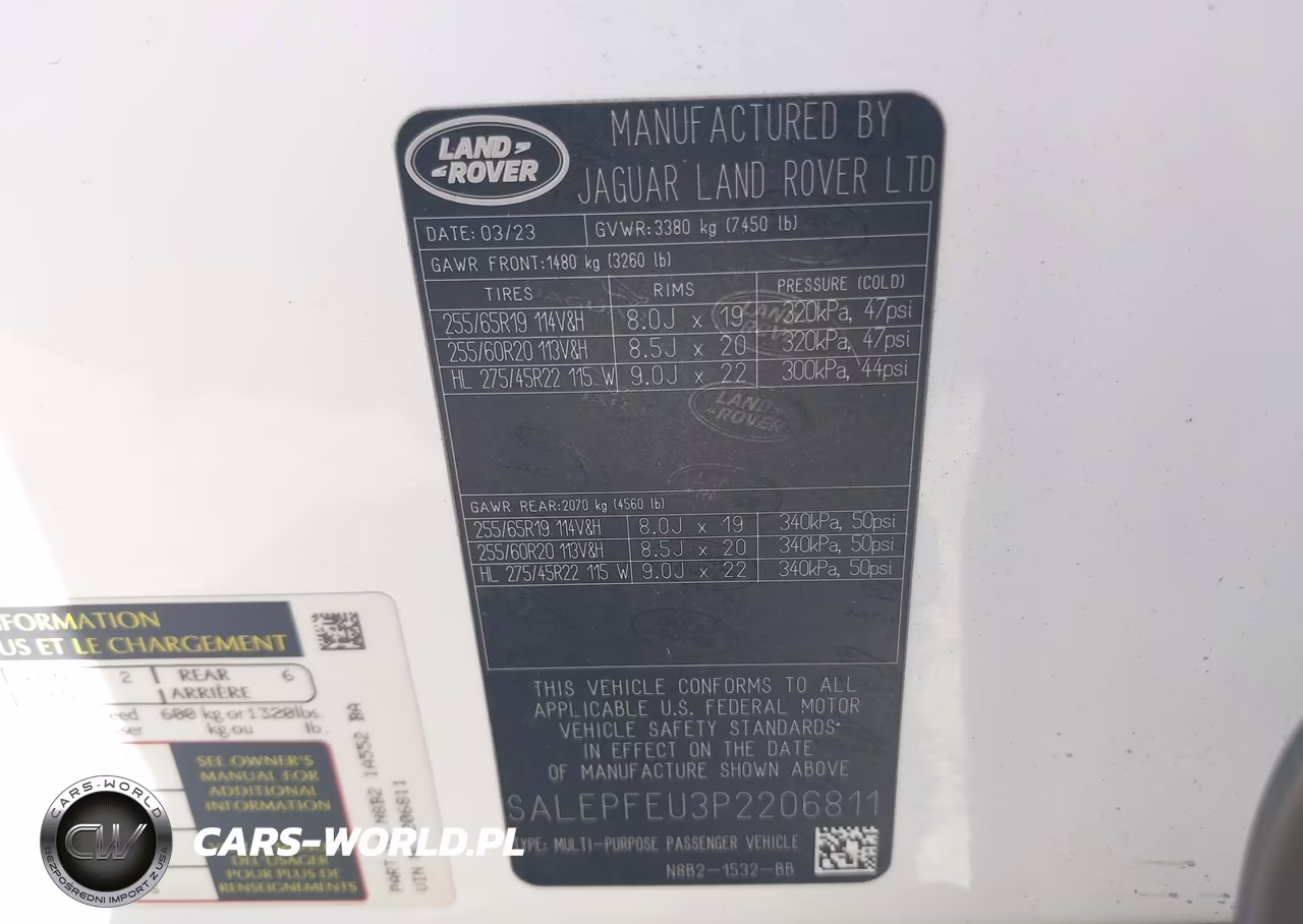 2023 Land Rover Defender 130 Se VIN:SALEPFEU3P2206811 - 9
