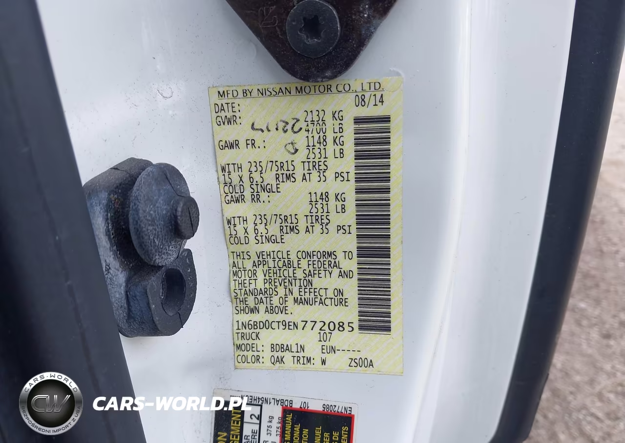 2014 Nissan Frontier S VIN:1N6BD0CT9EN772085 - 9