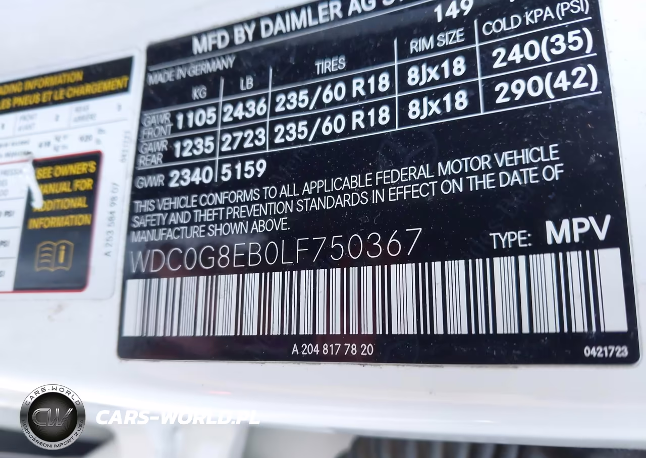 2020 Mercedes-Benz Glc 300 4Matic VIN:WDC0G8EB0LF750367 - 9