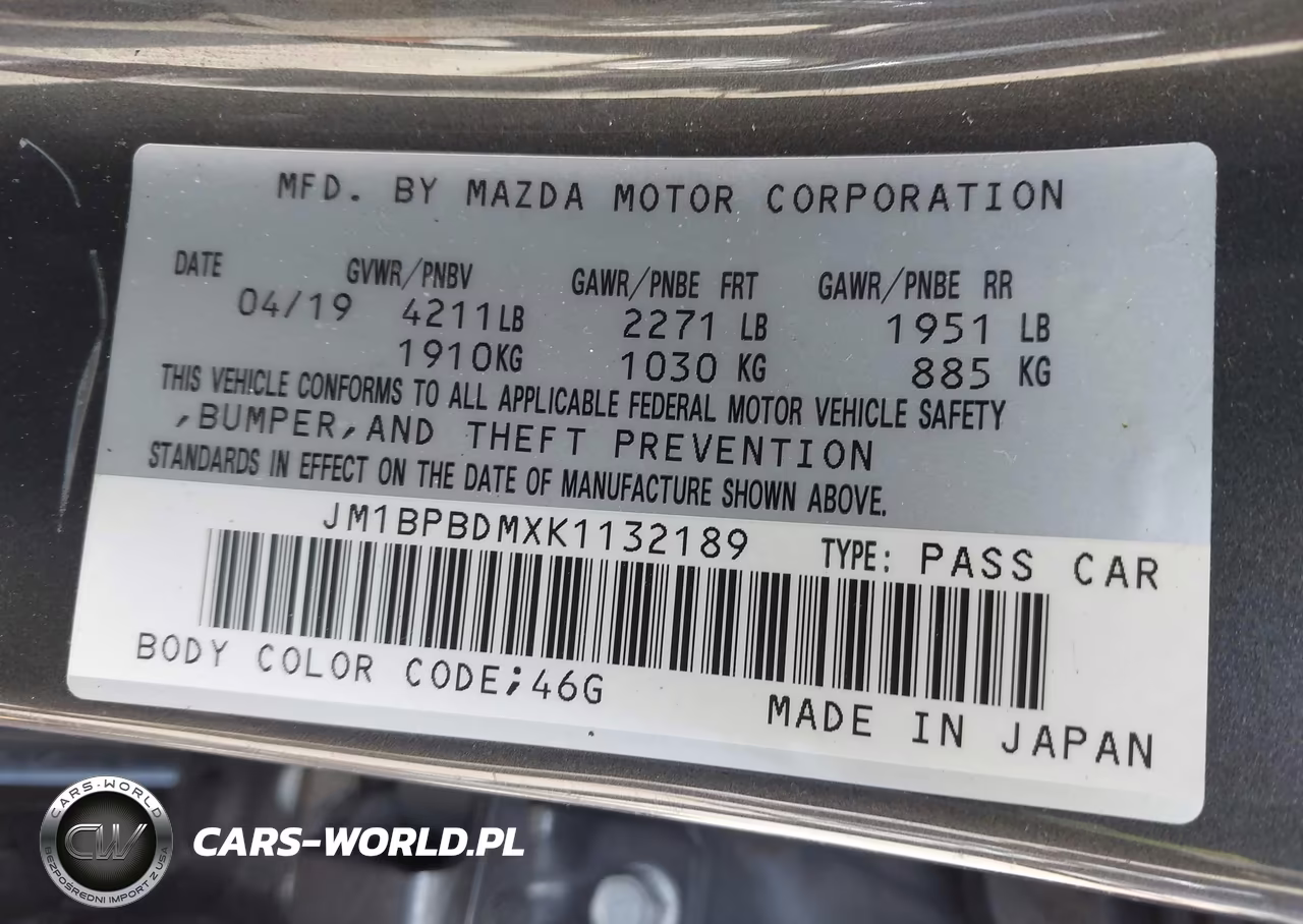 2019 Mazda Mazda3 Preferred Package VIN:JM1BPBDMXK1132189 - 9