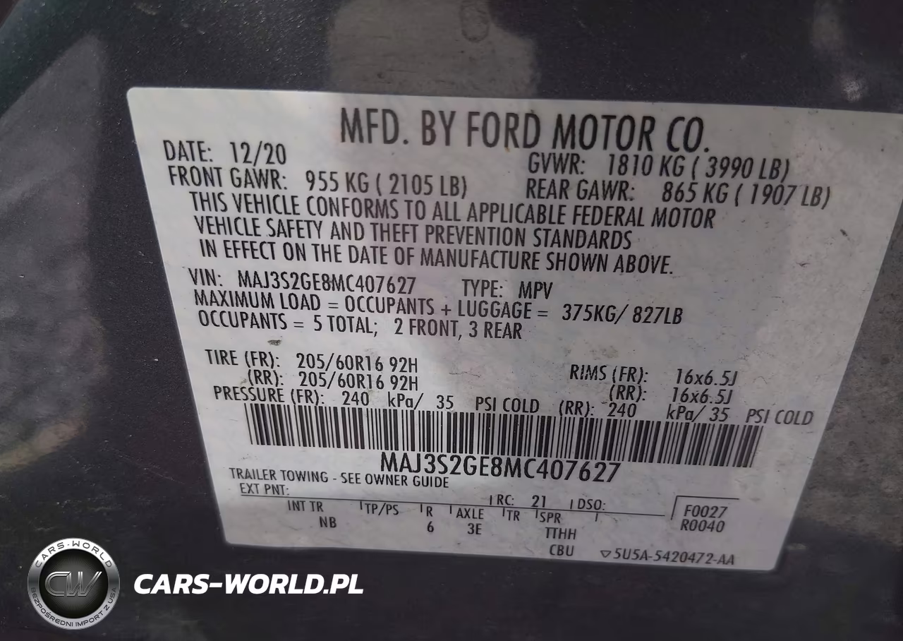 2021 Ford Ecosport Se VIN:MAJ3S2GE8MC407627 - 9