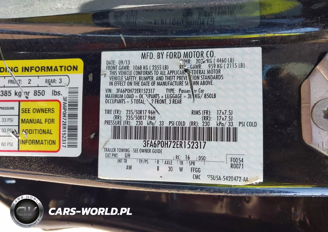 2014 Ford Fusion Se VIN:3FA6P0H72ER152317 - 9