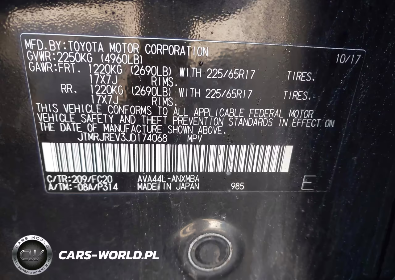2018 Toyota Rav4 Hybrid Xle VIN:JTMRJREV3JD174068 - 9