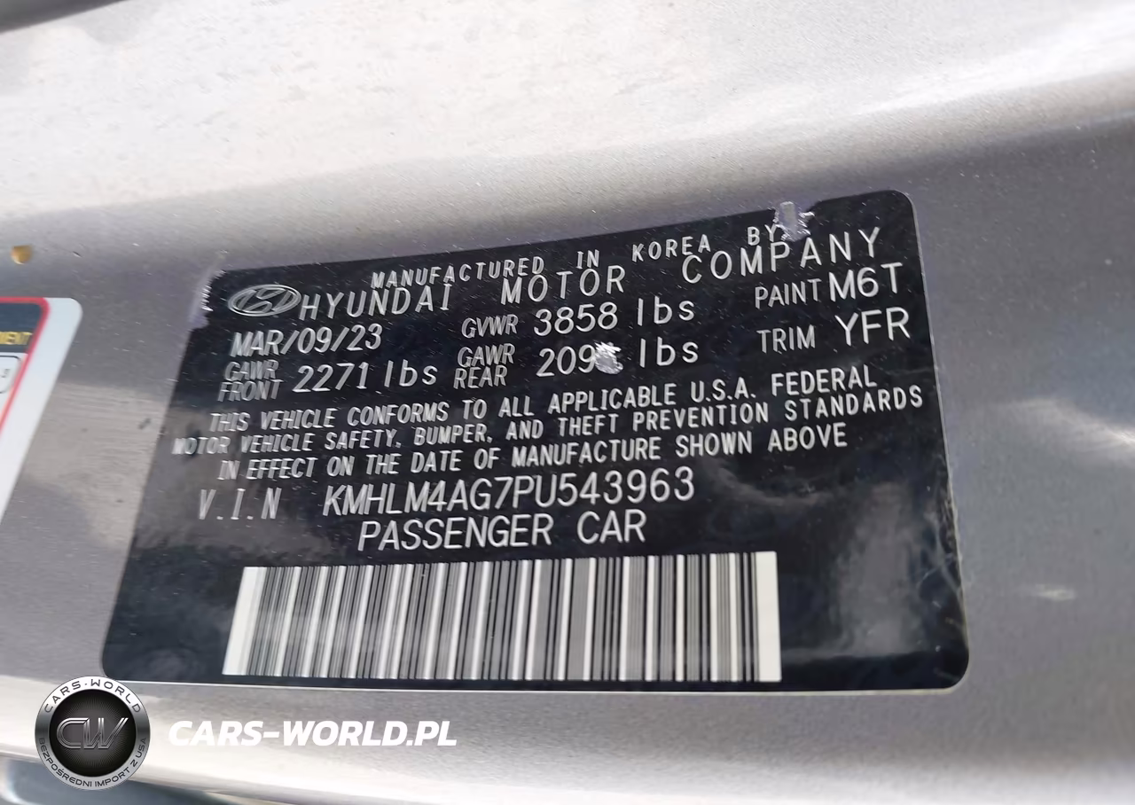 2023 Hyundai Elantra Sel VIN:KMHLM4AG7PU543963 - 9
