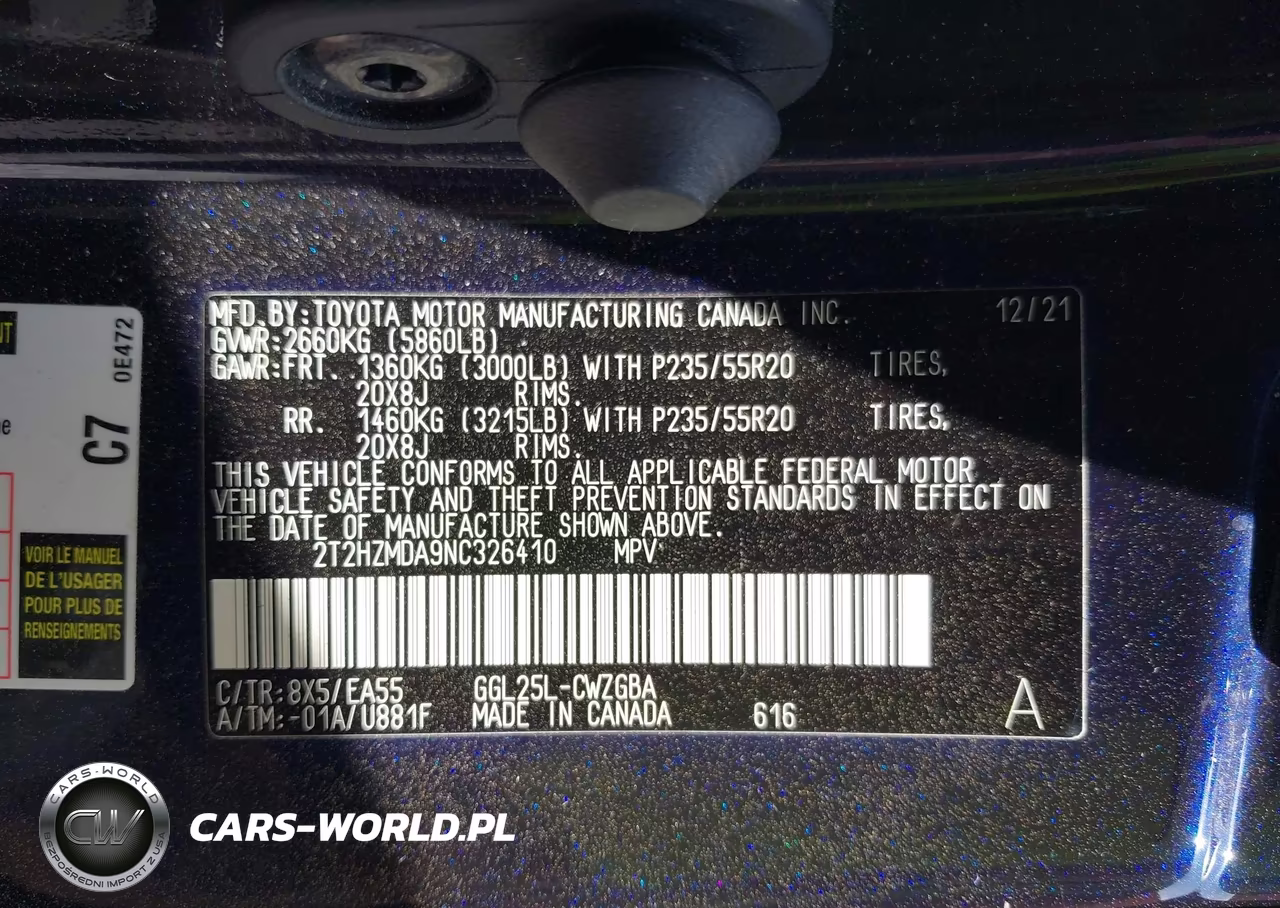 2022 Lexus Rx 350 VIN:2T2HZMDA9NC326410 - 9