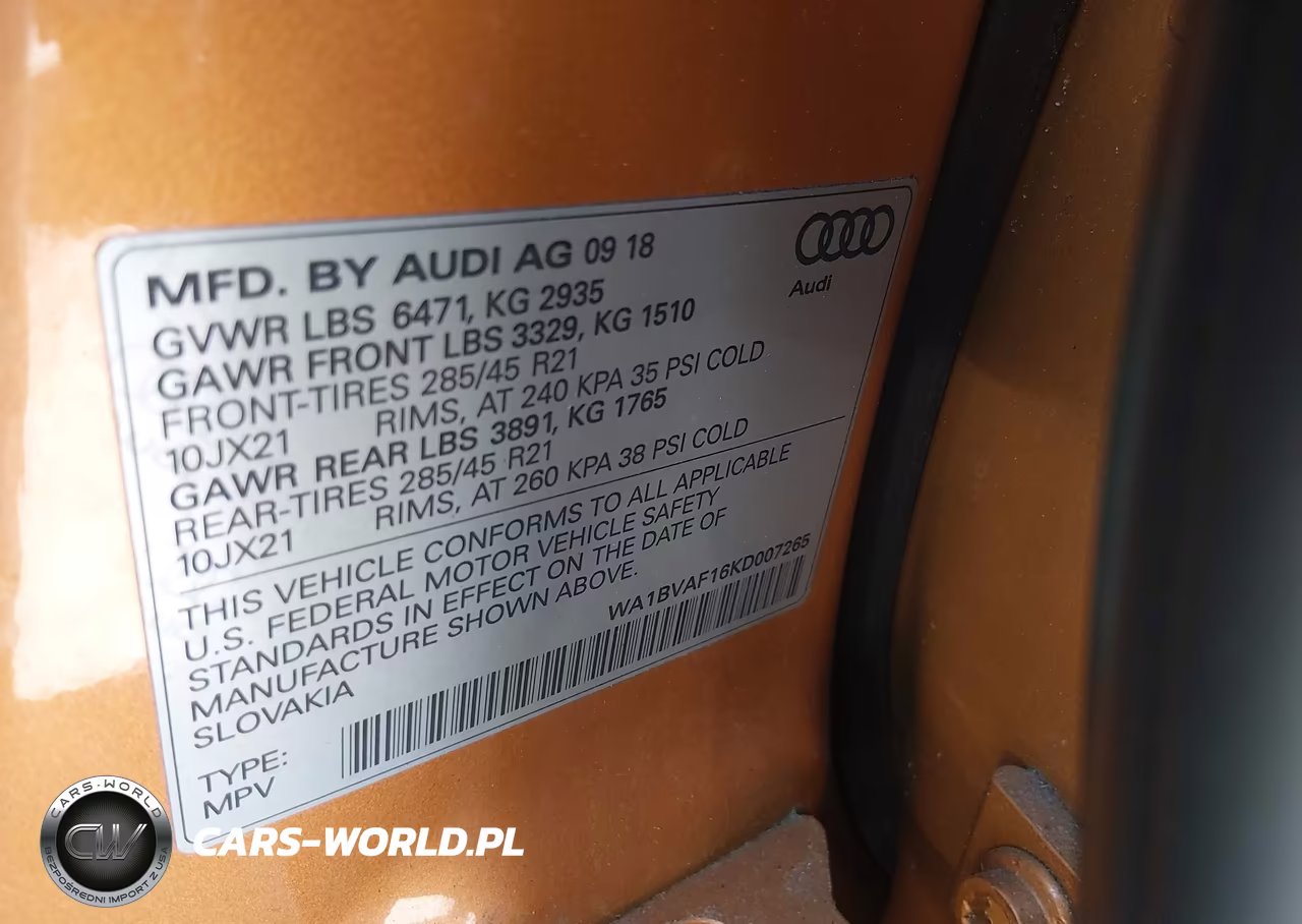 2019 Audi Q8 55 Premium VIN:WA1BVAF16KD007265 - 9
